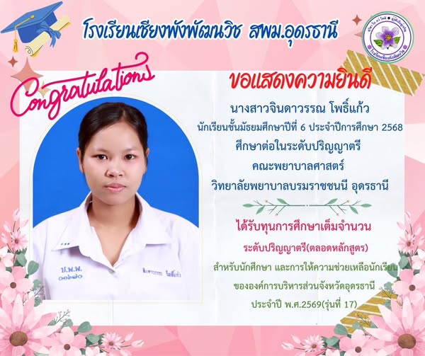ผู้บริหาร คณะครูและนักเรียนโรงเรียนเชียงพังพัฒนวิช ขอแสดงควา…
